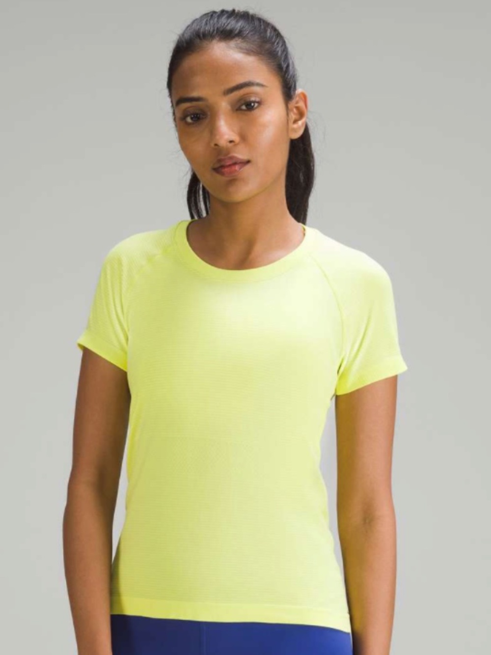 Lululemon Swiftly Tech Short Sleeve Shirt 2.0 Hip Length Electric Lemon Size 6